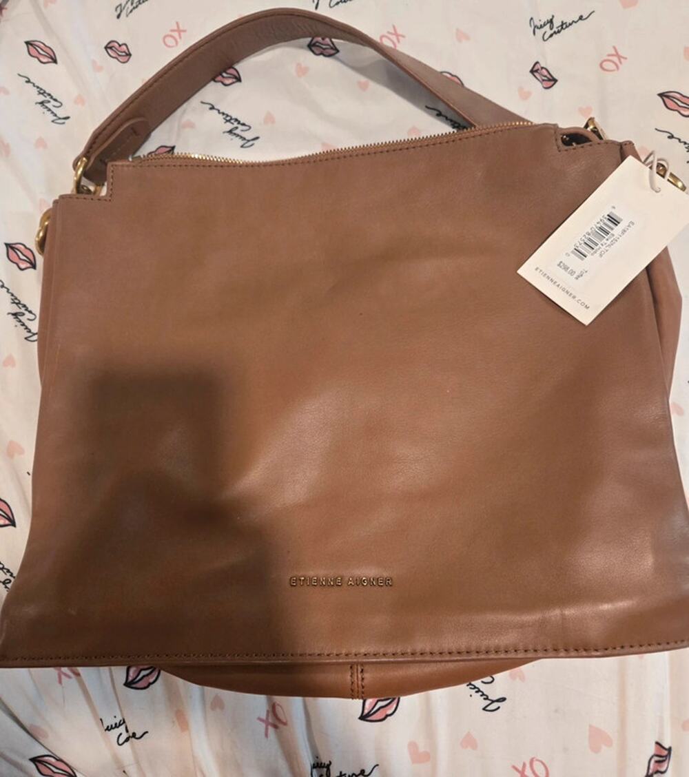 vintage Etienne Aigner leather boho bag